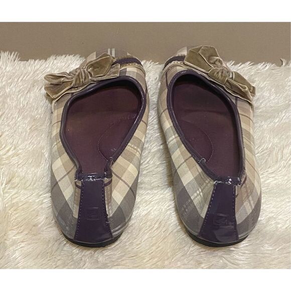 Sperry Women’s Brown Plaid Flats Sz 7.5 US - Picture 2 of 7